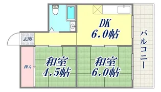 福家ハイツ【4階】の間取り
