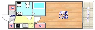 シャルマンパレ神戸花隈【4階】の間取り