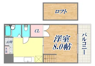 ハイム若松【1階】の間取り