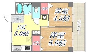 シティハイツ二宮【2階】の間取り