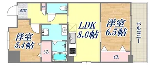 サンクラッソ湊川公園駅前【3階】の間取り
