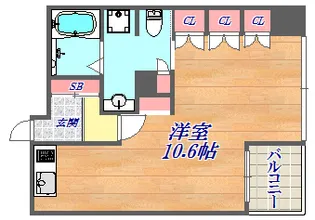 リーガル神戸中山手通り【8階】の間取り