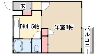 エルパラッツォ熊内【3階】の間取り