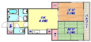 エスポワール魚崎【3階】の間取り