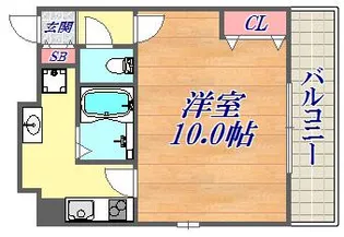 MASANI三宮【6階】の間取り