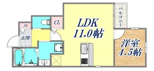 Kパラッツォ兵庫五宮町【1階】の間取り