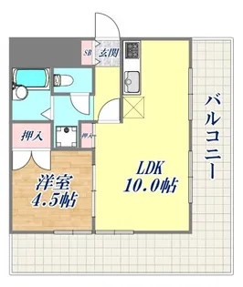 ロイヤルハイツ兵庫【8階】の間取り