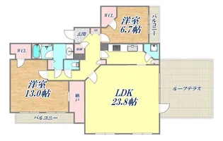 オーキッドコート湖南館【2階】の間取り