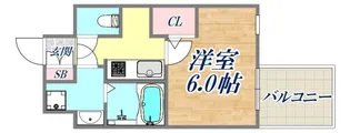 エスリード神戸三宮ヒルズ【9階】の間取り