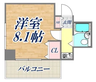 ライオンズプラザオータニ神戸【8階】の間取り