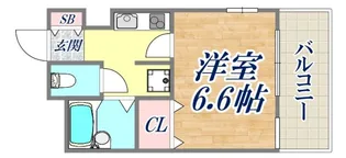 イースト神戸本山【4階】の間取り