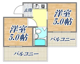 アメニティ東神戸5番館【3階】の間取り