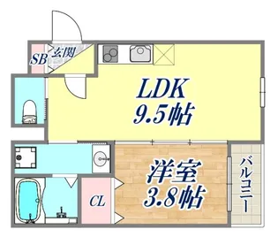 F Canens SEAM【2階】の間取り