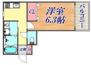 アビタ神戸元町【1階】の間取り
