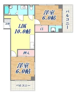 WING兵庫駅前通【2階】の間取り