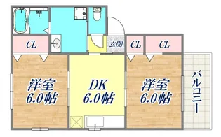須磨天神ハイツ【1階】の間取り