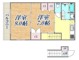 KISHIMOTO HAITU【2階】の間取り