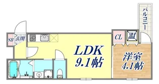 Tre Court 兵庫2【3階】の間取り