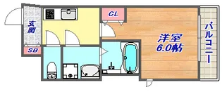 SDグランツ将軍通【6階】の間取り