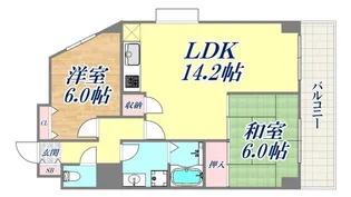 グランディア六甲LEGEND【4階】の間取り