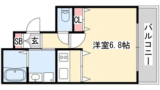 プレサンス三宮花時計前【12階】の間取り