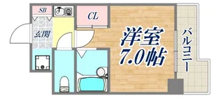 リバティー壱番館【5階】の間取り