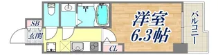プレリスNEO神戸湊川公園ヴェルト【3階】の間取り