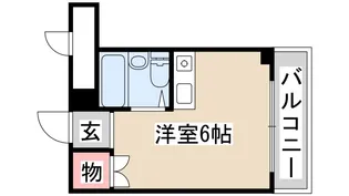 シャトー第8神戸【6階】の間取り