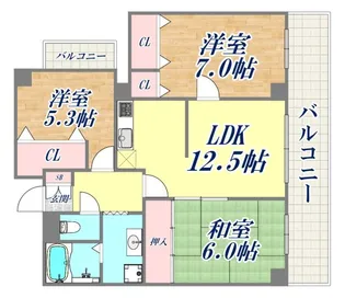 シティ南落合【2階】の間取り