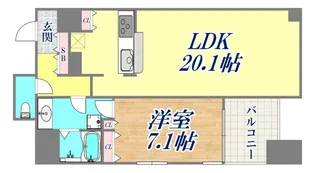 ワコーレディ・アルクス元町【9階】の間取り