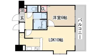 リーガル新神戸【7階】の間取り