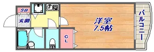 シャトラン弓木三番館【5階】の間取り