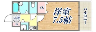 シャトラン弓木三番館【1階】の間取り