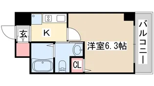 エステムプラザ神戸三宮ルクシア【2階】の間取り