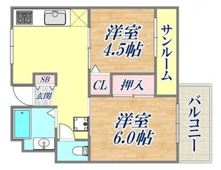 エスペランサ魚崎【7階】の間取り