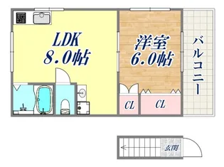 スギテラス【2階】の間取り