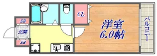 Aurora Court兵庫駅前【8階】の間取り