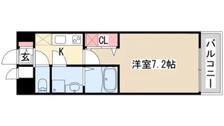 アドバンス三宮シュロス【8階】の間取り