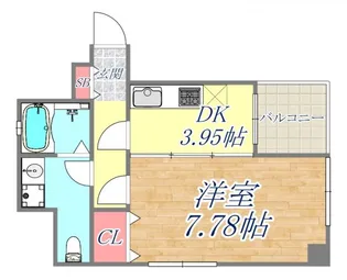 OPEN SESAME元町通【7階】の間取り
