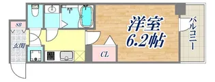 アドバンス神戸セラフィム【10階】の間取り