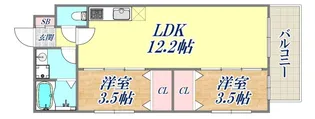 ティオセレーノ【1階】の間取り