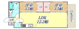 ティオセレーノ【1階】の間取り