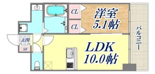 プレサンス兵庫ヴィアーレ【9階】の間取り