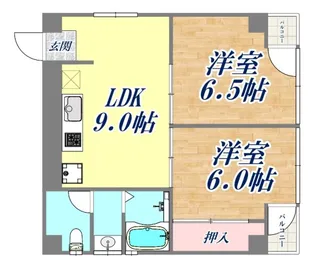 ブリーズド垂水【2階】の間取り