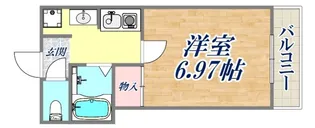 モナハイツ新浜【3階】の間取り