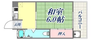 山海マンション【4階】の間取り