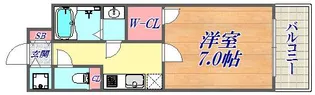 エスプレイス神戸ウエストゲート【6階】の間取り