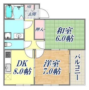 シャルマン御影【2階】の間取り
