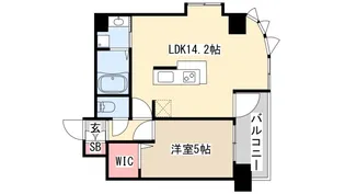 新神戸Vita【4階】の間取り