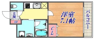 ユリシス新神戸【9階】の間取り